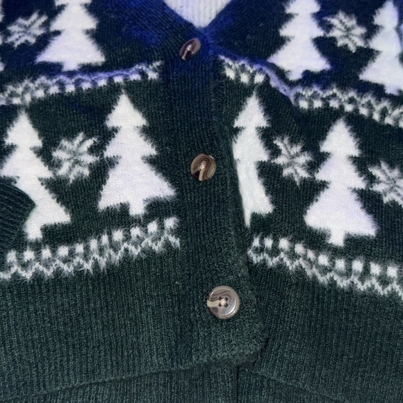 LONDON KAYE Long Sleeve Christmas Tree Cardigan - Picture 3 of 7